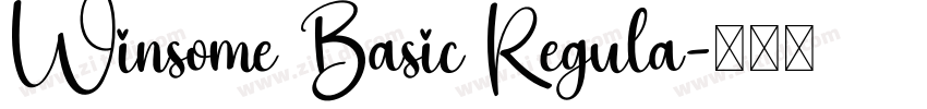 Winsome Basic Regula字体转换